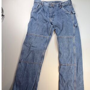 Polar King Flannel Lined Carpenter Jeans Mens 36x31 Work Pants Denim Heavy‎